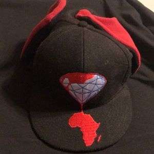 Grassroots Blood Diamond Ear Flap Fitted Hat